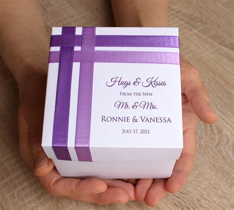 wedding favor boxes 4x4x4